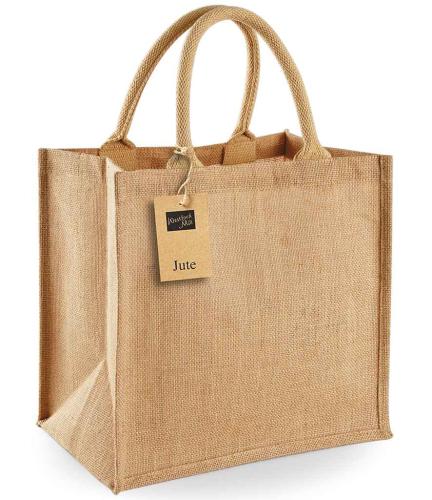 W Mill Jute Midi Tote - Black/black - ONE